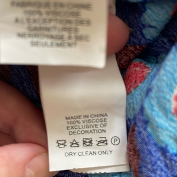 Kate Spade blue floral print romper playsuit, size XS - Picture 6 of 10